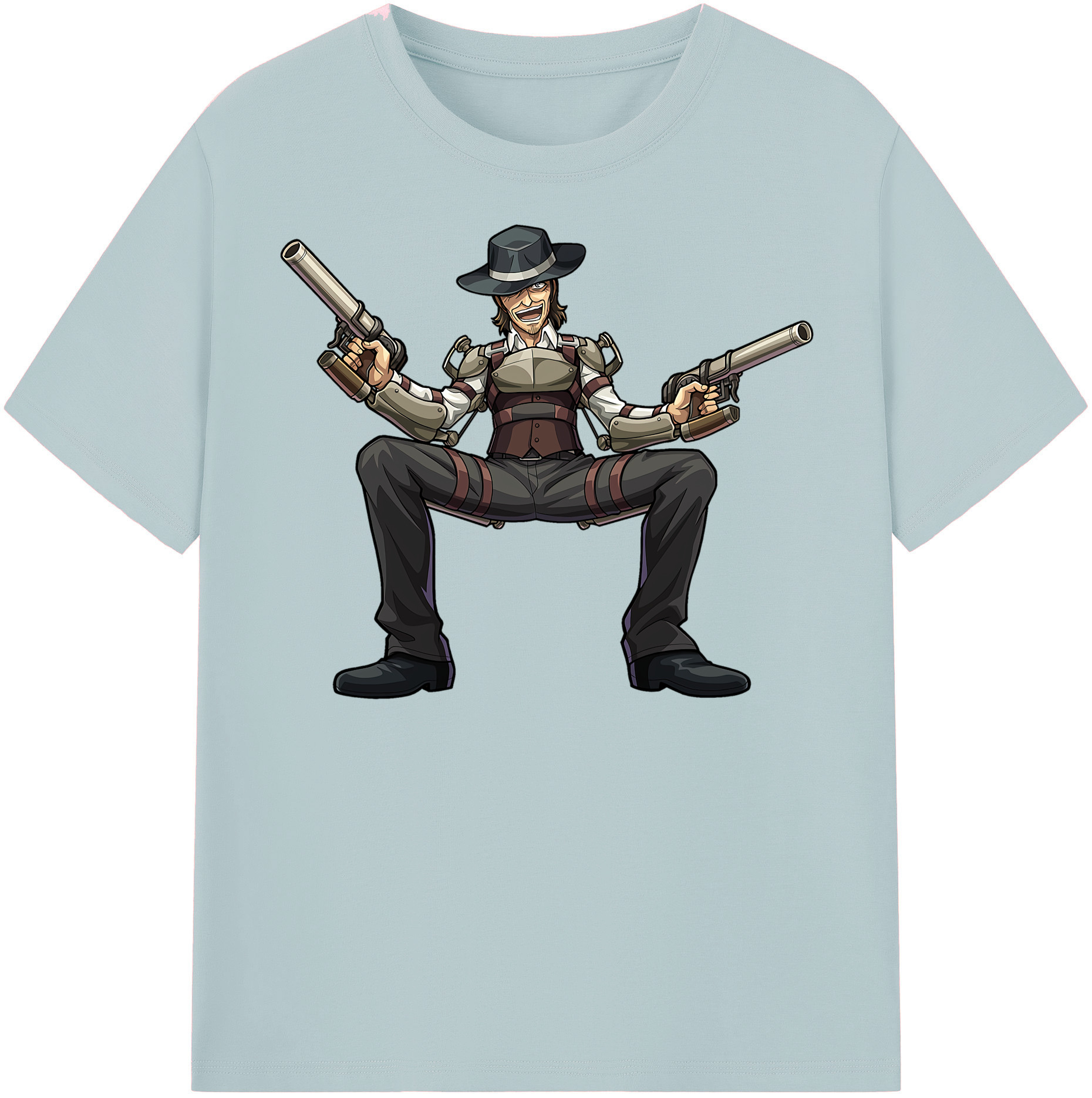 （画像用） 進撃の巨人 ケニー·アッカーマン Attack on Titan Kenny Ackerman 綿100％半袖Tシャツ（フロントプリント）